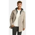 Indicode Kurzmantel Herren Cliff Mantel Winter Herrenmantel braun S (46)