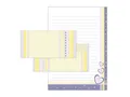 LIMONIA Briefpapier Set Briefblock A4 (mit Umschlägen) Notizblock Papier Herz Motivpapier, A4 Schreibblock mit 25 Blättern und Umschlägen, Made in Germany