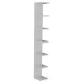 Aileenstore Wandregal Schweberegal mit 7 Ablagen, Horizontal oder Vertikales Bücherregal, teilbares Regal, 3 Farboptionen - Weiß, Natur, Anthrazit, Modernes Design für alle Räume (Weiß)