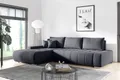 MEBLITO Ecksofa Eckcouch Bonari L Form Sofa mit Schlaffunktion Bettkästen Couch Sofagarnitur Links Monolith 97
