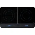 LIFE Doppel-Induktionskochplatte MD 15324 schwarz, 3.500 Watt, 2x Ø 20cm
