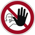 Hinweisschild Zutritt verboten Warnschild P06 für unbefugte Kein Zutritt 20cm
