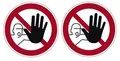 2x Hinweisschild Zutritt verboten Warnschild P06 unbefugte Kein Zutritt 20cm