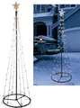 LED Weihnachtsbaum - 240 cm - Deko Leucht Kegel Baum mit 140 LED - Innen und Außen