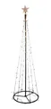 Beleuchteter LED Weihnachtsbaum in Kegel Form - Höhe 240 cm / 140 Lichter warmweiß - Deko Baum Tannenbaum Außen