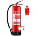 FireLoq 6L Wasser Feuerlöscher 8A 2LE mit Prüfnachweis Wandhalter Manometer