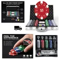 Pokerkoffer Heitok 300 Stück Alu Koffer Chips Würfel Karten Button