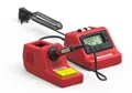 ROTHENBERGER Industrial Lötstation mit digitaler Temperaturanzeige | LED | 3 Lötkolbenspitzen: 1x vormontiert, 1 x spitz, 1 x flach | 2 Rollen Elektroniklot | 1 x Reinigungsschwamm | 200°C bis 450°C