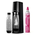 SodaStream Wassersprudler TERRA Standard | inkl. Quick-Connect CO2-Zylinder + 1x 1L FUSE Kunststoffflasche (spülmaschinengeeignet) | Farbe: Schwarz