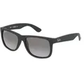 Ray-Ban RB 4165 JUSTIN Herren-Sonnenbrille Vollrand Quadratisch Kunststoff-Gestell, schwarz
