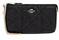 COACH Clutch Handgelenktasche Wristlet Leder Tasche Handtasche, 8 praktische Kartenfächer zur Organisation
