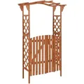 Pergola Mit Tor 116x40x204 Cm Massivholz Tanne - Vidaxl