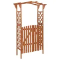 Pergola Mit Tor 116x40x204 Cm Massivholz Tanne Holz