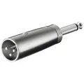 XLR- Adapter  3-pol. XLR-Stecker > 6,35mm mono Stecker