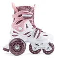 Einstellbare Größe Kinder-Inlineskates Inliner Cariboo Ballerina LED-Räde Rosa - S