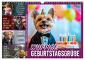Wuffige Geburtstagsgrüße SPRÜCHE ZUM ÄLTERWERDEN (Wandkalender 2027 DIN A3 quer)