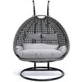 Home Deluxe Hängesessel, Grau, Kunststoff, 145x126x74 cm, Gartenmöbel, Hängesessel