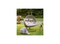 HOME DELUXE Polyrattan Hängesessel TWIN - Grau für 2 Personen