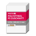 5er Set Polystyrol Platten weiß I DIN A3 Kunststoff-PS Zuschnitte DIY I mag_266