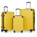 Hauptstadtkoffer Spree - 3er Kofferset, TSA, Trolley-Set, Rollkoffer, Reisekoffer, (S, M & L), Gelb