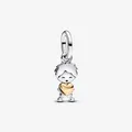 Pandora Charm-Einhänger MOMENTS Charm Glücklicher Junge Vergoldet 763602C00
