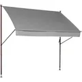Boxxx Klemmmarkise, Grau, Hellgrau, Textil, 350x225-275x150 cm, Sonnen- & Sichtschutz, Markisen, Klemmmarkisen