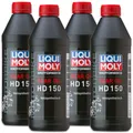 4x LIQUI MOLY 3822 Motorbike Gear Oil HD 150 Motorrad Getriebeöl vollsynth 1L