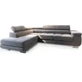 Masseno Ecksofa, Hellgrau, Holzwerkstoff, 5-Sitzer, L-Form,L-Form, 275x202 cm, Wohnzimmer, Sofas & Couches, Wohnlandschaften, Ecksofas