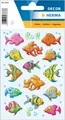 3333 Aufkleber Fische Meer klein groß, 42 Stück, Tiere Sticker mit Fisch Moti...