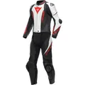 Dainese Laguna Seca 5 Herren Motorrad Kombi 54 Zweiteiler schwarz-weiß-lavarot