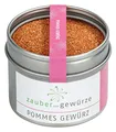 Zauber der Gewürze Pommes Gewürz - Würzsalz für Pommes und viele weitere Kartoffel-Gerichte, Pommes Frites Salz in Spitzen-Qualität in wiederverschließbarer Aroma-Dose, 100 g