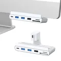 iMounts USB-C Hub für iMac 24 Zoll | 7-in-1 Adapter mit HDMI 4K 60Hz, USB-C, USB 3.0, SD-Kartenleser | Kompatibel mit iMac M1, M3, M4 (2021-2025)​