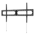 Hama TV Wandhalterung (TV Wandhalterung 120 Zoll, VESA 50x50 bis VESA 1100x600, bis 100 kg, Wandabstand 2,8 cm, flach, starr, fest, Wandhalterung Fernseher, mit Fischer Dübeln) schwarz