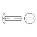 Flachrund-Bordwandschraube VG M6x20 Edelstahl A2 blank Schlitz, 500 Stück