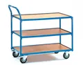 Fetra 2752 Tischwagen Stahl pulverbeschichtet Traglast (max.): 250kg Brillantblau (RAL 5007)