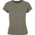 Build Your Brand Damen BY052-Ladies Box Tee T-Shirt, Olive, L