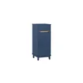 SoBuy Wäscheschrank mit 1 Schublade Blau 40x40x95cm Modern