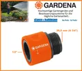 Gardena 2917-20 Adapter 1/2" Übergangs-Schlauchstück mit 26,5 mm (G 3/4") AG