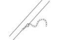 Materia Gliederkette Damen Silber Ankerkette 42-47cm K142, 925 Sterling Silber, rhodiniert