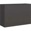 Pflanzkübel Schwarz 120x40x80 Cm Kaltgewalzter Stahl Vidaxl