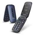 KX-TU550EXC 4G Essentials Clamshell Handy fr Senioren, 1,2MP Kamera, Seniorentel