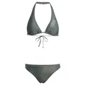 adidas Damen Halterneck Bikini, Legend Ivy/Silver Green, XS