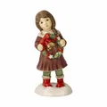 Goebel Figur Ein Kranz zum Advent, Steingut, Bunt, 14.5 cm, 66704831