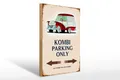 Holzschild Spruch 30x40 cm Kombi Parking only Auto Holz Deko Schild