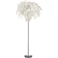 Stehleuchte, Weiß, Chrom, Metall, Kunststoff, 180 cm, Lampen & Leuchten, Innenbeleuchtung, Stehlampen, Stehlampen