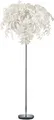 REALITY LEUCHTEN Stehlampe "Leavy", weiß (weiß nickel), 3, Ø 70cm H: 180cm, 1 Stk., Leuchten, Stehleuchte Blatt Design, Fußschalter, exkl 3xE14 max 28W, Stehlampe