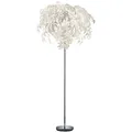 RL LIVE YOUR LIGHT Reality Leuchten Stehleuchte Leavy R40463001, Metall Nickel matt, Schirm Kunststoff weiß, 70 x 70 x 180 cm