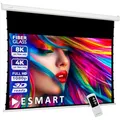 ESMART Professional TATENSO Tension-Leinwand 258 cm Bild 221 x 125 cm (100") 16:9 | Programmierbare Fernbedienung | Heimkino elektrische Beamer Projektionsleinwand Motor Leinwand LCD LED