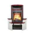 Hark Dauerbrandofen Kaminofen Avenso GT ECOplus Ofenkacheln bordeaux-rot 6 kW