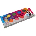 8er Schminkfarben Set wasserlöslich mischbar 1x Pinsel Jofrika Aqua Easy Creativ